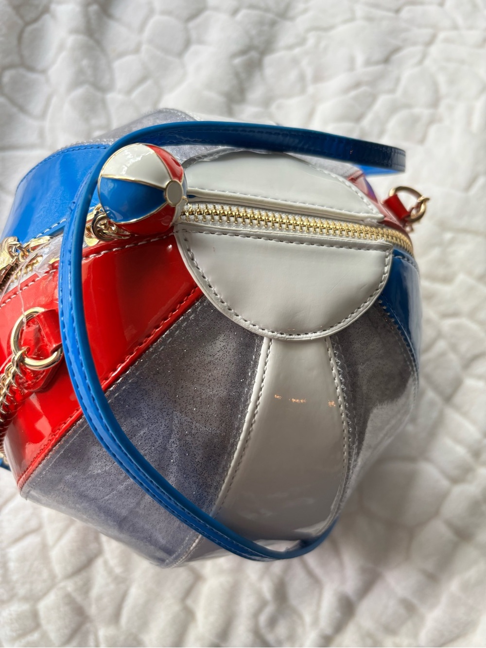 Betsey Johnson KITSCH HAVIN A BALL AMERICAN FLAG - Picture 8 of 12